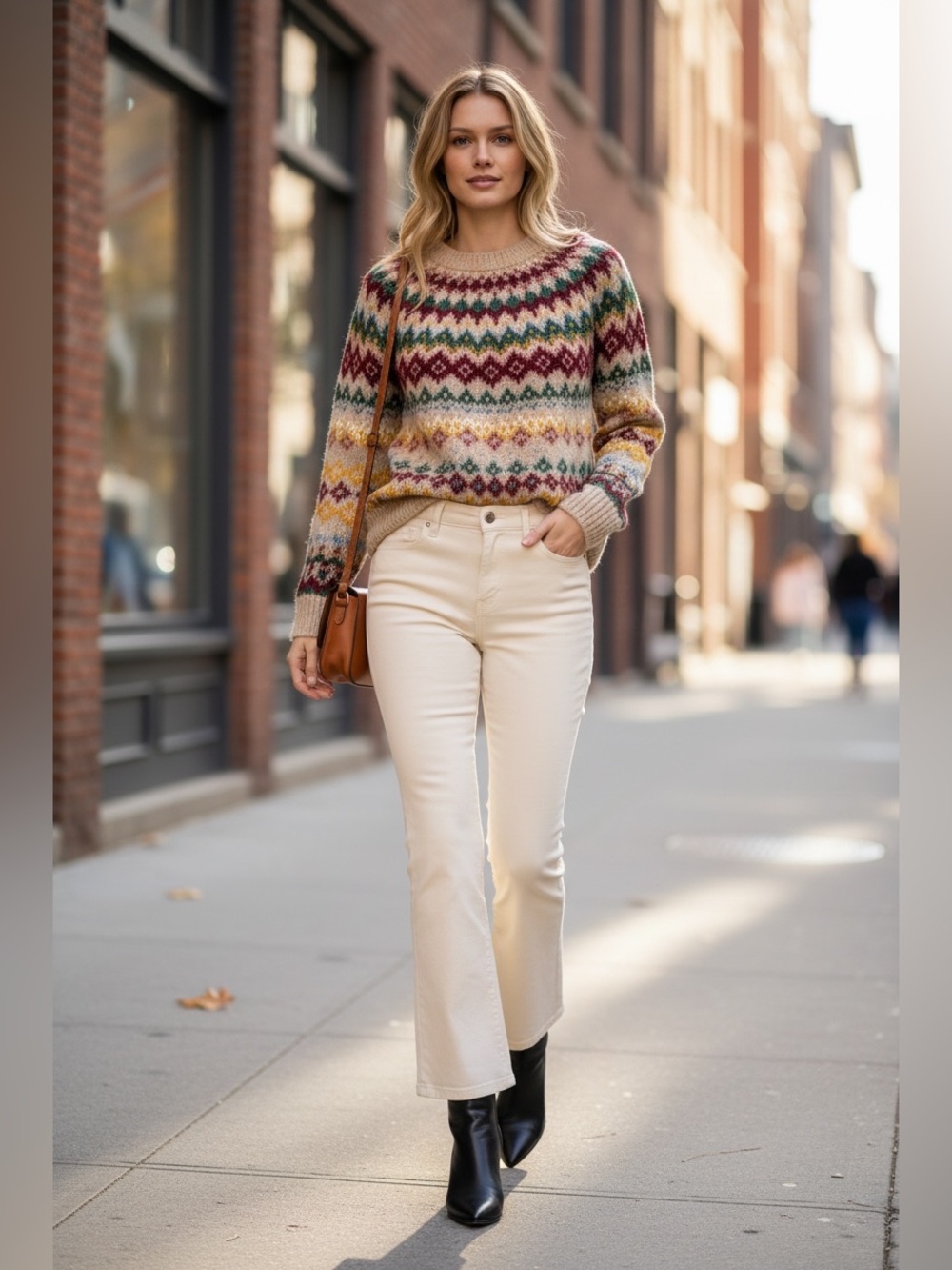 Kut from the Kloth Kelsey High Rise Ankle Flare Jeans in Cream